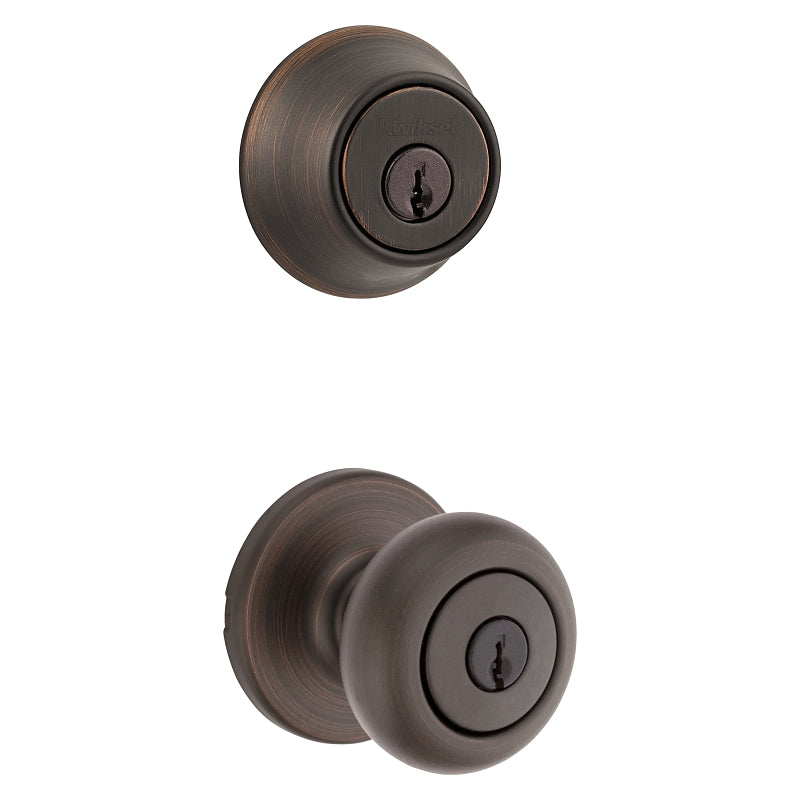 242CV 11P CP K6 DEADBOLT&KNOB