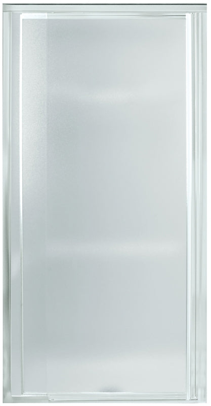 Sterling 1500D-27S Shower Door, Tempered Glass, Textured Glass, Framed Frame, Aluminum Frame