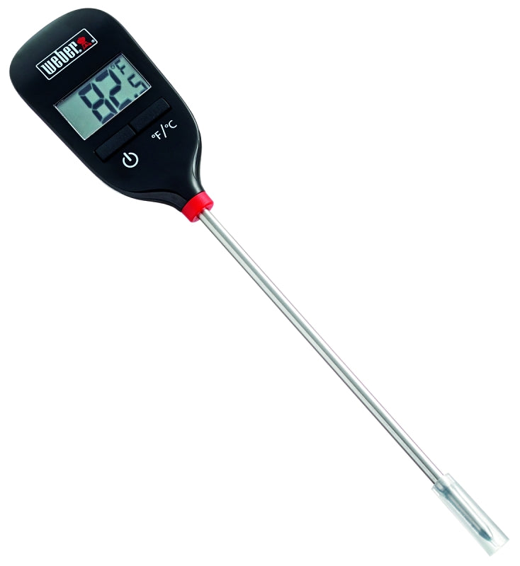 Weber 6750 Thermometer, Digital Display, Black