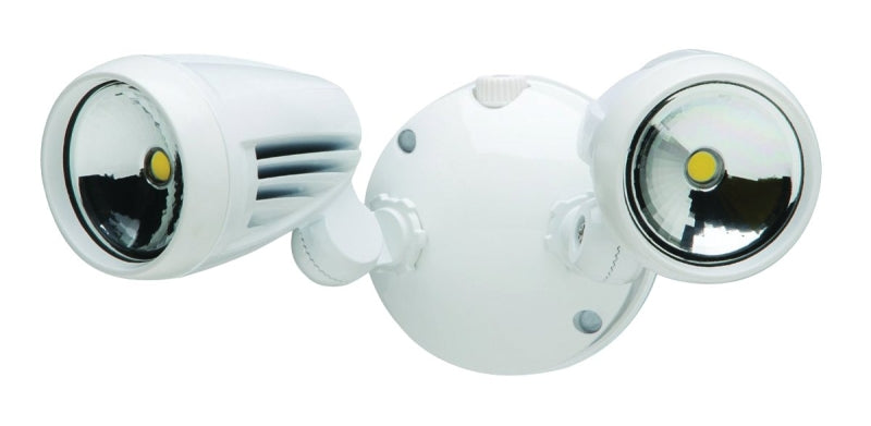 Heath Zenith HZ-8485-WH-A Non-Motion Security Light, 120 V, 2-Lamp, LED Lamp, 1526 Lumens, 5000 K Color Temp