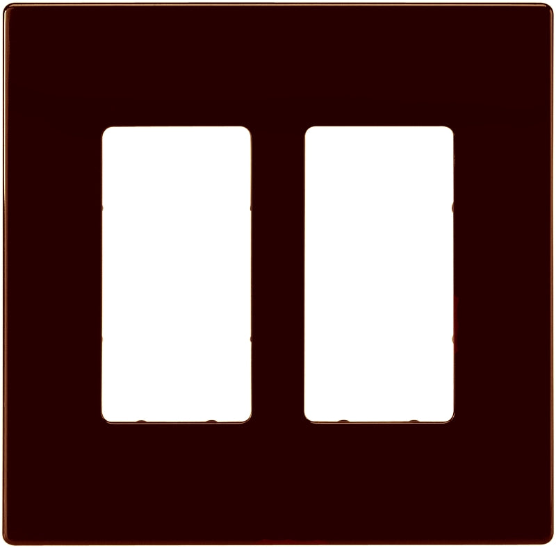 Eaton Cooper Wiring PJ PJS262RB-SP-L Wallplate, 4.87 in L, 4.94 in W, 2 -Gang, Polycarbonate, Oil-Rubbed Bronze