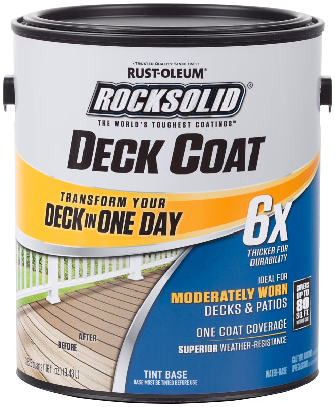 Rust-Oleum 300113 Deck Coat Resurfacer, Liquid, 1 gal