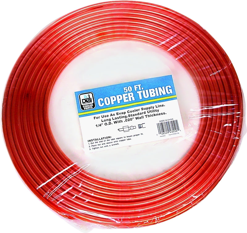 Dial 4355 Cooler Tubing, Copper, For: Evaporative Cooler Purge Systems