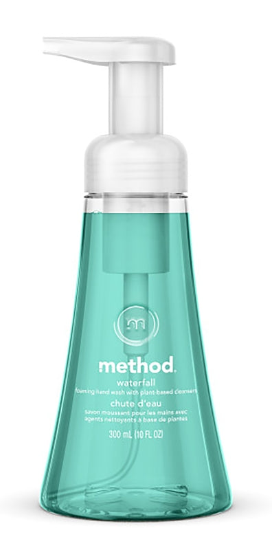 method 1160 Foaming Hand Wash, Aqua, Waterfall, 10 oz Bottle