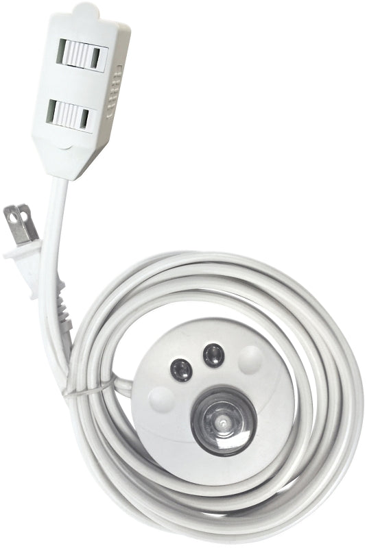 PowerZone Extension Cord, 16 AWG Cable, 1-15P Polarized Plug, 1-15R Polarized Receptacle, 9 ft L, 13 A