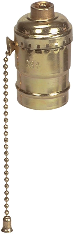 Eaton Cooper Wiring 980ABD-BOX Lamp Holder, 250 VAC, 660 W, Aluminum Contact, Brass