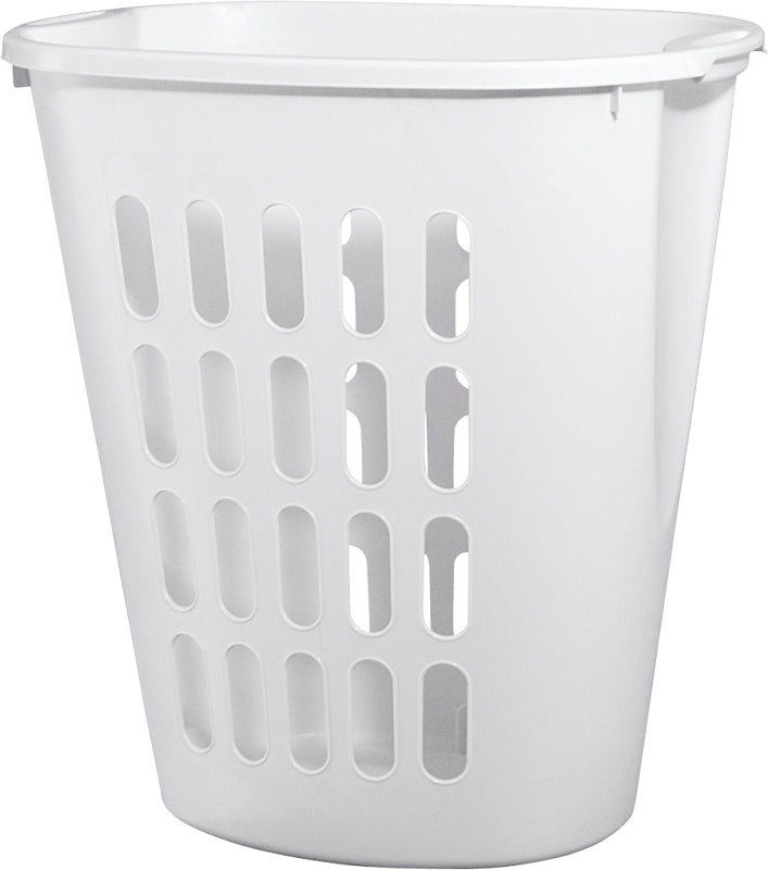 Sterilite 12568006 Open Laundry Hamper, 2.3 bu Capacity, White, 14-3/8 in W, 21-7/8 in H, 21 in D