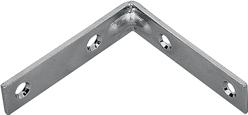 Prosource CB-Z10-013L Corner Brace, 10 in L, 10 in W, 1-1/4 in H, Steel, Zinc-Plated, 5.3 mm Thick Material