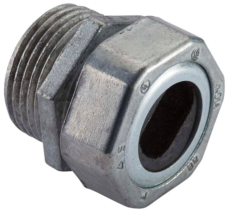 Halex 10420 Watertight Connector, Compression, Zinc