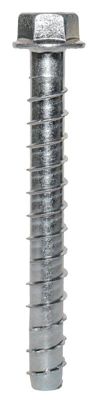 Simpson Strong-Tie Titen HD THDB62600HF1 Screw, 5/8 in Thread, 6 in L, Washer Head, Hex Drive, Carbon Steel, Zinc