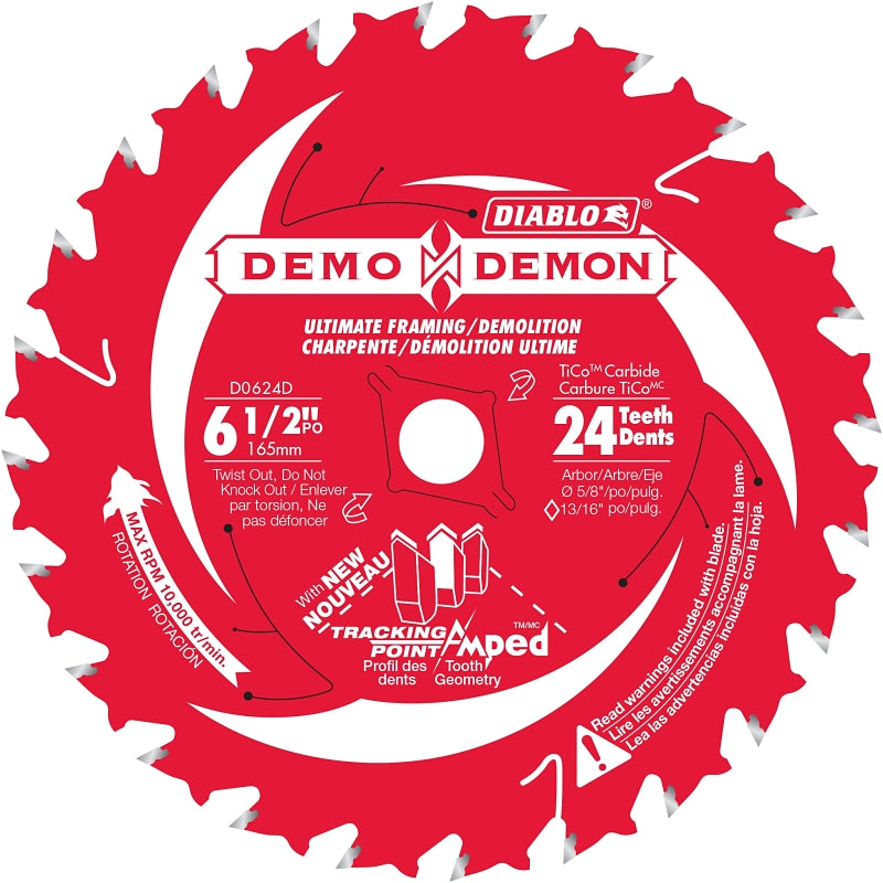 D0624DA BLADE SAW 24T 6-1/2IN