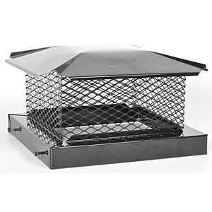 BM0379 10INX10IN BLACK CHIMNEY