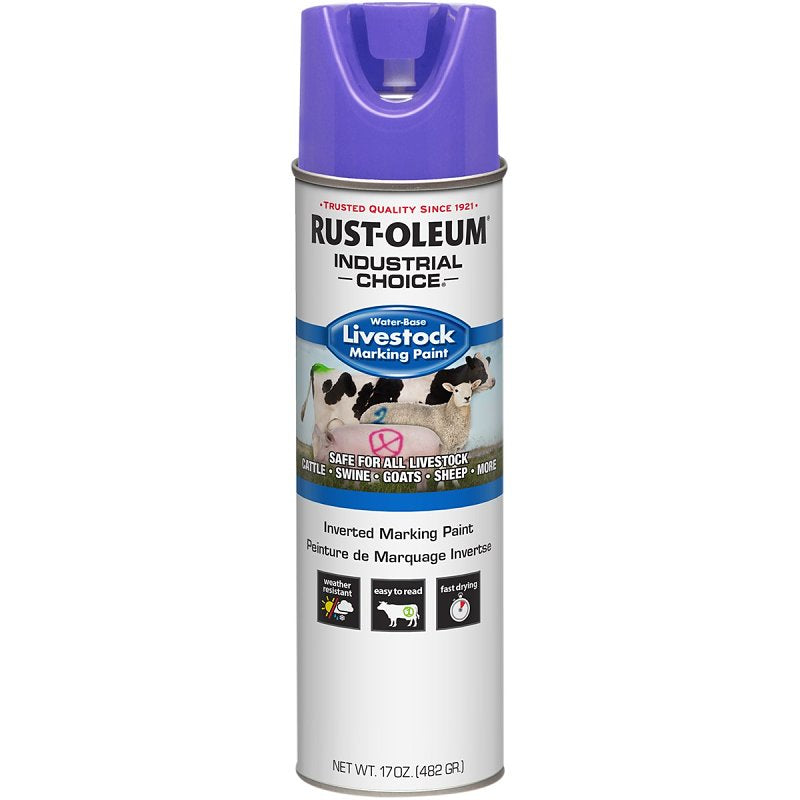 Rust-Oleum 383021 Marking Paint, Fluorescent Purple, 17 oz