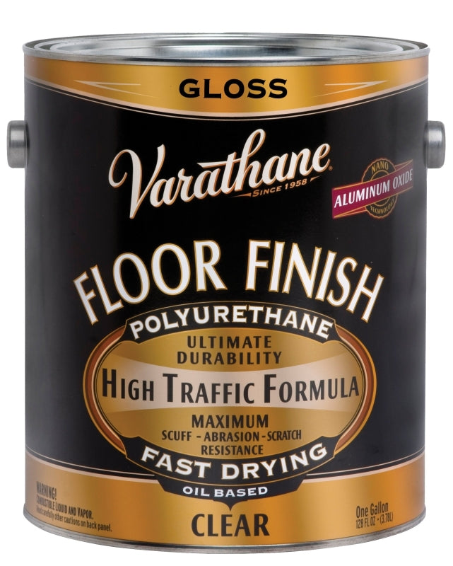 Varathane 130031 Floor Finish Paint, Gloss, Liquid, Crystal Clear, 1 gal, Can