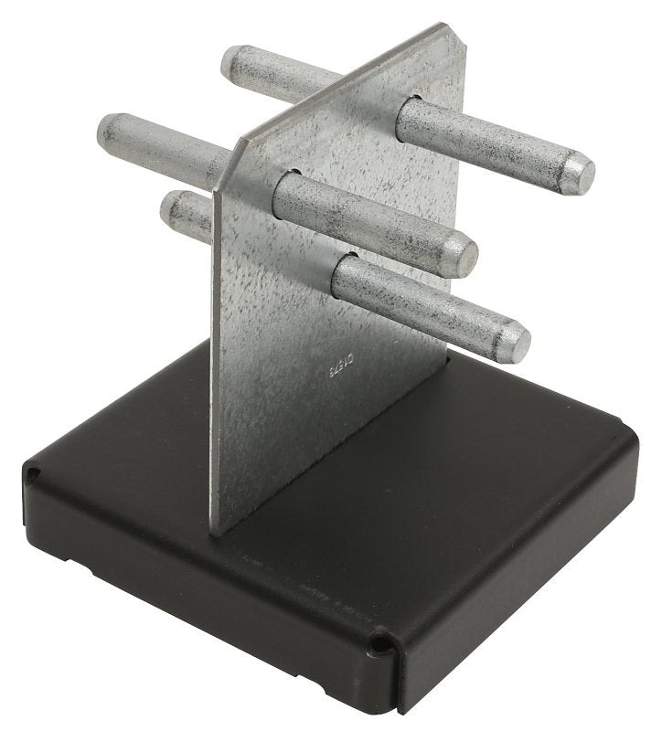 Simpson Strong-Tie CPTZ CPT66Z Concealed Post Base, 6 x 6 in Post, 12 ga Gauge, Steel, ZMAX