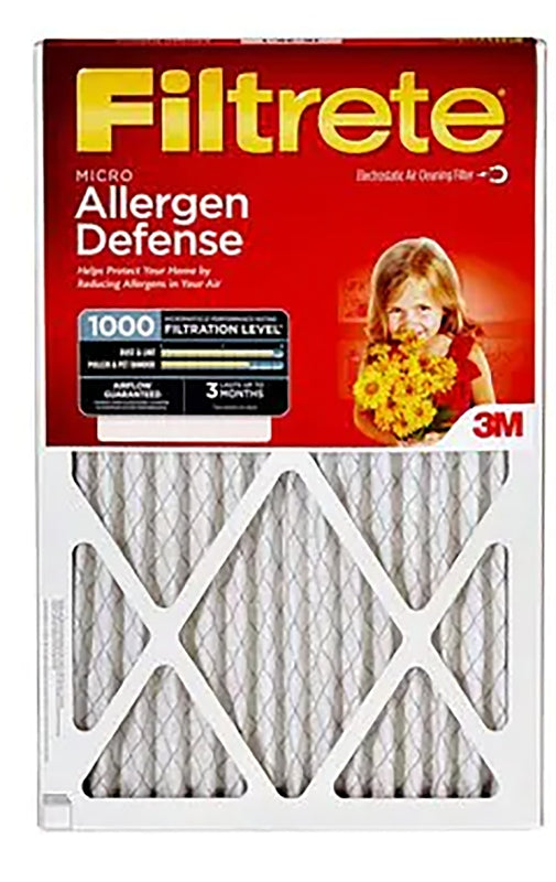 Filtrete 9802-4 Air Filter, 20 in L, 20 in W, 11 MERV, 1000 MPR, 1/EA