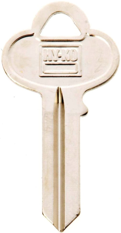 Hy-Ko 11010CO5 Key Blank, Brass, Nickel, For: Corbin Russwin Cabinet, House Locks and Padlocks