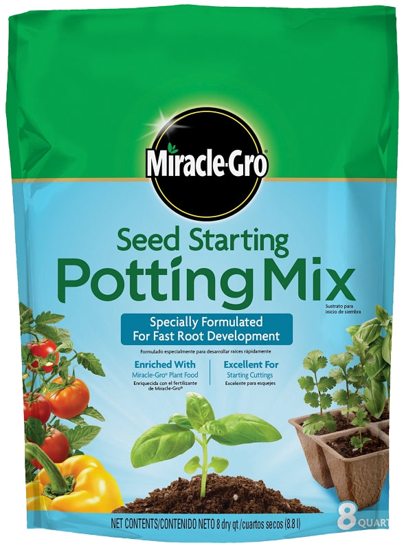 Miracle-Gro 74978500 Potting Soil, 8 qt Coverage Area