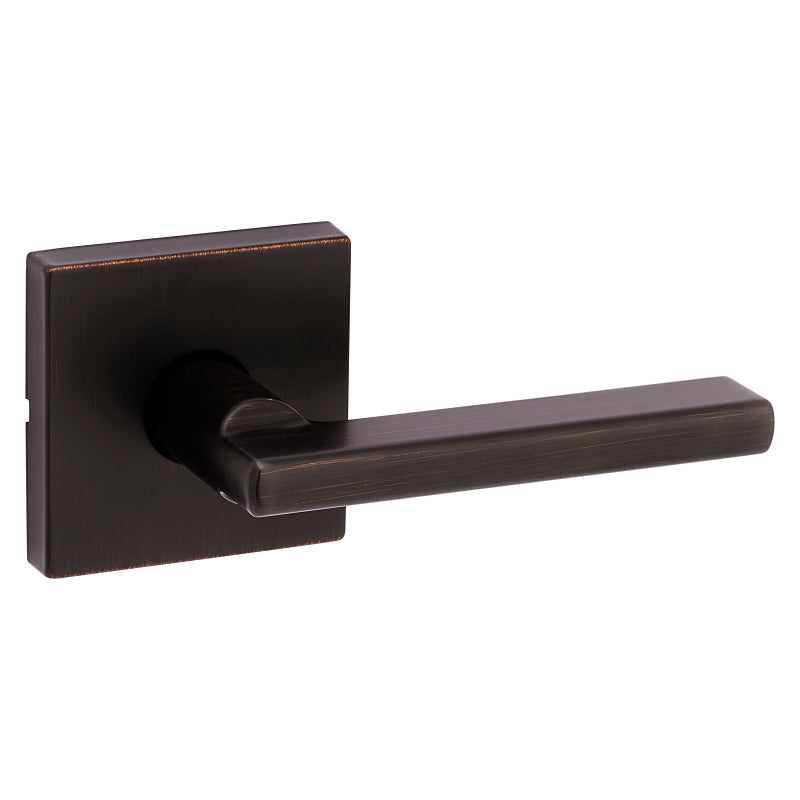 Kwikset Signature Series 154HFL SQT 11P Passage Lever, Non-Locking Lock, Venetian Bronze, Zinc, Residential, 2 Grade