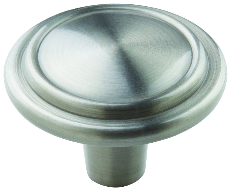 Amerock Allison Value Series BP29113G10 Cabinet Knob, 7/8 in Projection, Zinc, Satin Nickel