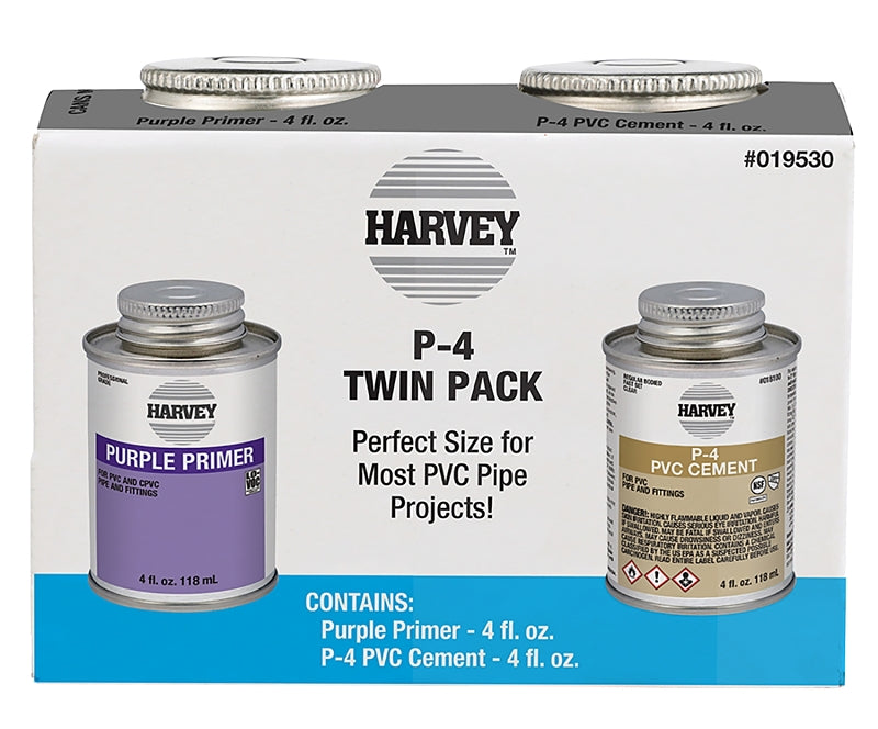 Harvey 19530 Cement Primer, Purple, 4 oz Box