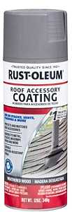 Rust-Oleum 285217 Roof Accessory Spray Paint, Flat, Weathered Wood, 12 oz, Can