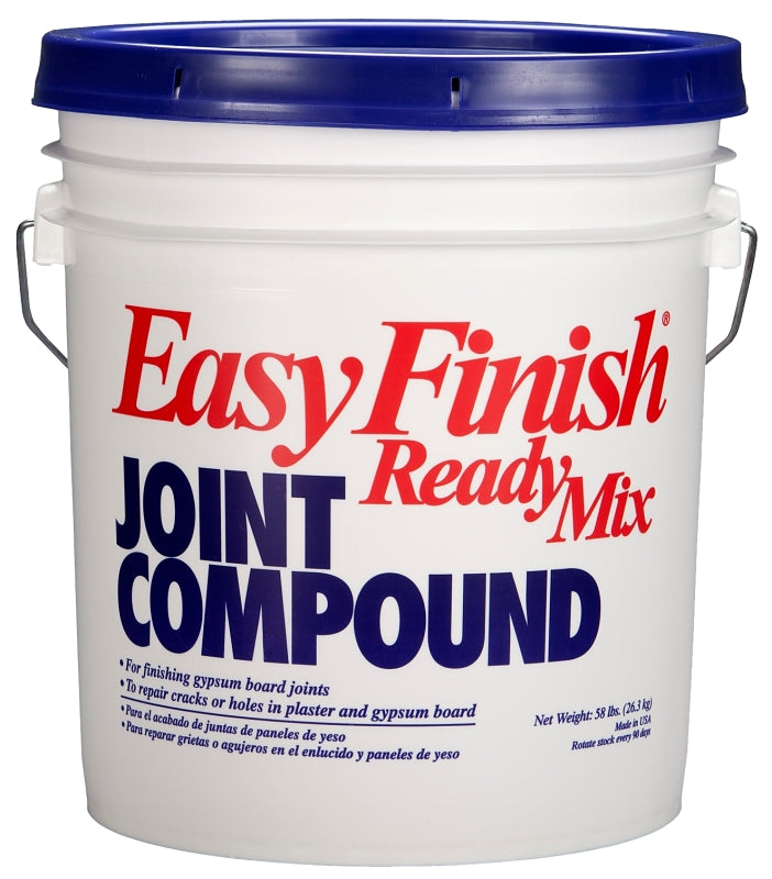 Easy Finish JXHT56 Joint Compound, Paste, Gray, 58 lb