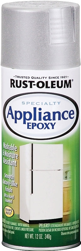 Rust-Oleum 7887830 Appliance Epoxy Spray, Gloss, Stainless, 12 oz, Can