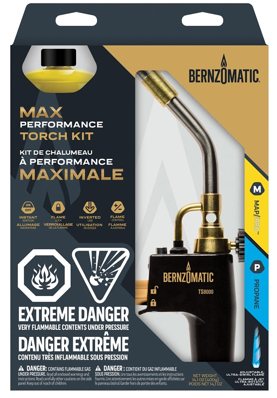 BernzOmatic TS8000KC CAN Torch Kit, Aluminum