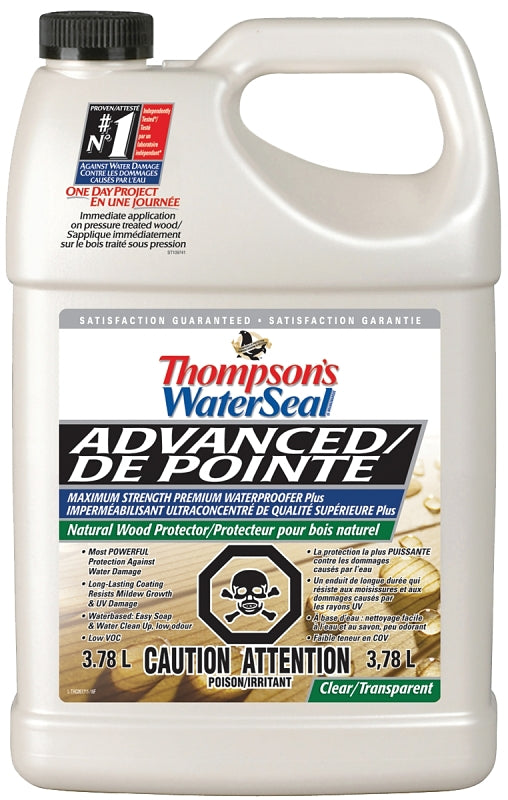 Thompson's WaterSeal THC051711-16 Advanced Wood Protector, Natural, Liquid, 3.78 L