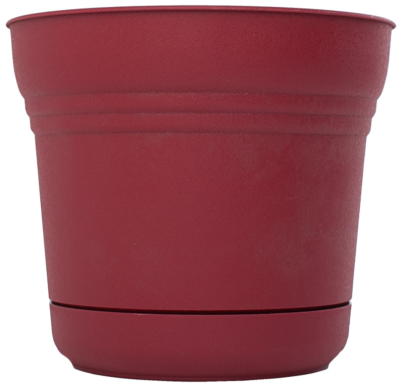 Bloem SP1412 Planter, 14-1/2 in H, 12.8 in W, Plastic, Union Red