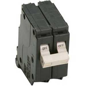 Cutler-Hammer CHF250CS Circuit Breaker with Flag, Mini, Type CHF, 50 A, 2 -Pole, 120/240 V, Common, Fixed Trip