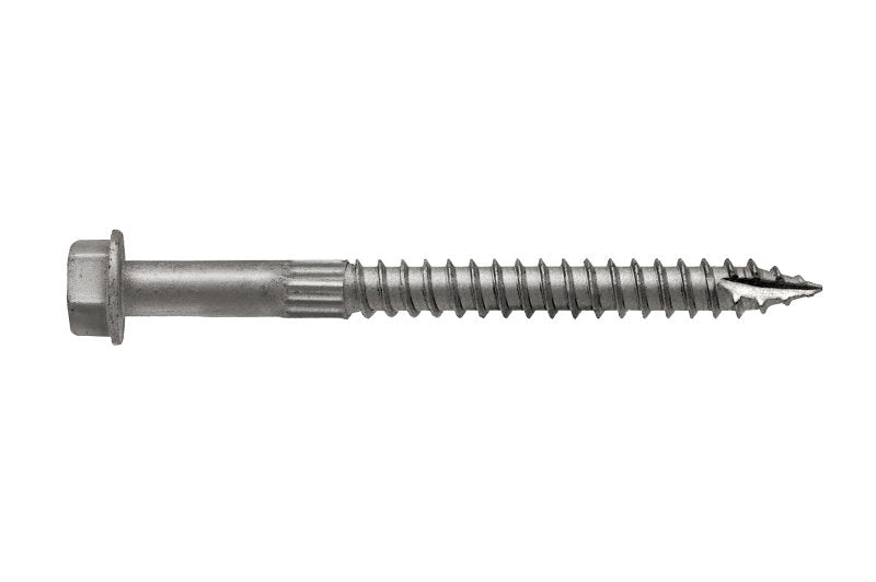 Simpson Strong-Tie Strong-Drive SDS SDS25300MB Connector Screw, 3 in L, Serrated Thread, Hex Head, Hex Drive, Steel