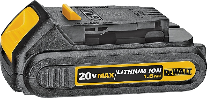 DEWALT DCB201 Compact Battery Pack, 20 V Battery, 1.5 Ah, 30 min Charging