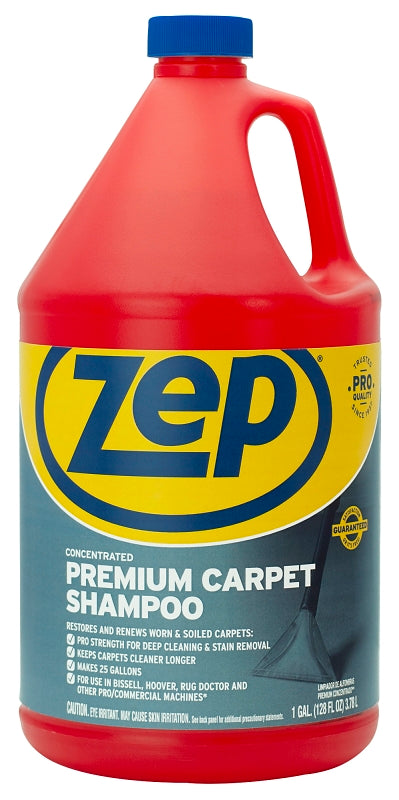 Zep ZUPXC128 Carpet Cleaner, 128 oz Bottle, Liquid, Clear