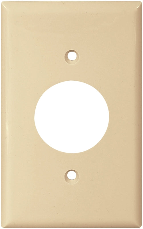 Eaton Wiring Devices 5131V-BOX Single Receptacle Wallplate, 4-1/2 in L, 2-3/4 in W, 1 -Gang, Nylon, Ivory
