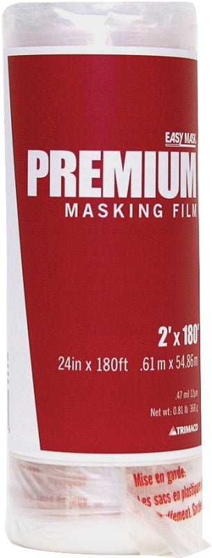 Trimaco EasyMask 42480 Masking Film, 180 ft L, 24 in W