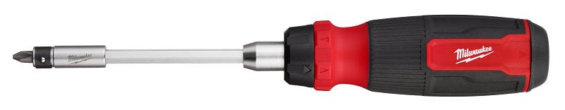 Milwaukee 48-22-2904 27-in-1 Ratcheting Multi-Bit Screwdriver, 1/4 in Drive, Hex Drive, 10.12 in OAL, Plastic Handle