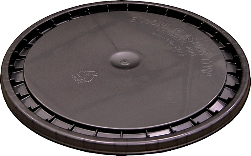 ENCORE Plastics 53000B Paint Pail Lid, Polyethylene, Black