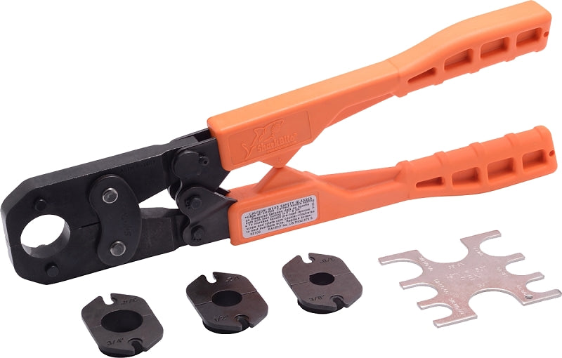 SharkBite 23100 Multi-Head Kit, 3/8 to 1 in Crimping, Orange Handle