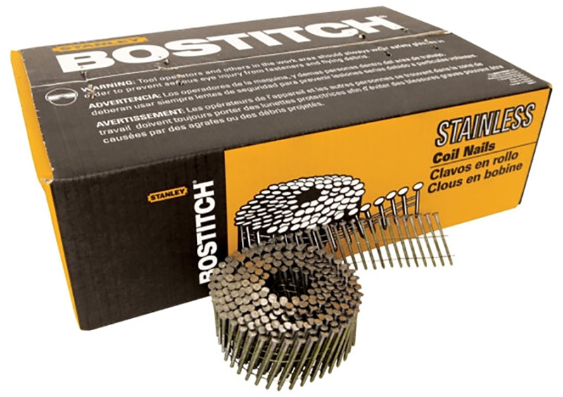 Bostitch C5R90BDSS-316 Siding Nail, 1-3/4 in L, Stainless Steel, Ring Shank