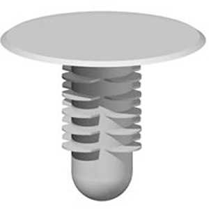 Southern Imperial R16-PSR-12 Push Pin, 1/2 in L, Flat Head