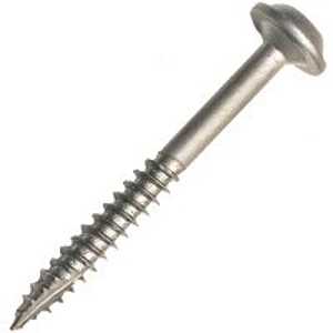 Kreg SML-F150-100 Pocket-Hole Screw, #7 Thread, 1-1/2 in L, Fine Thread, Maxi-Loc Head, Square Drive, Steel, Zinc