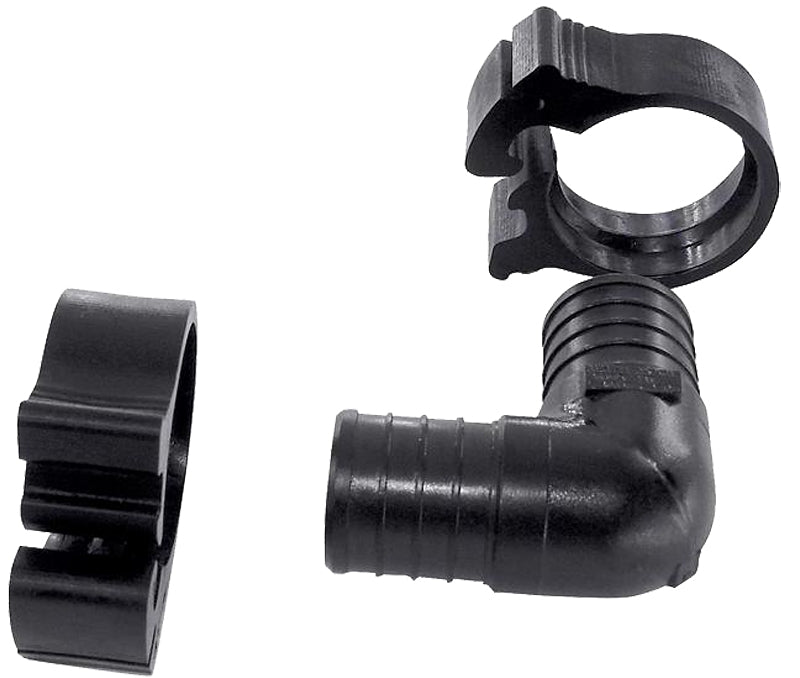 30770 PEX ELBOW W/CLMP BLK 1IN