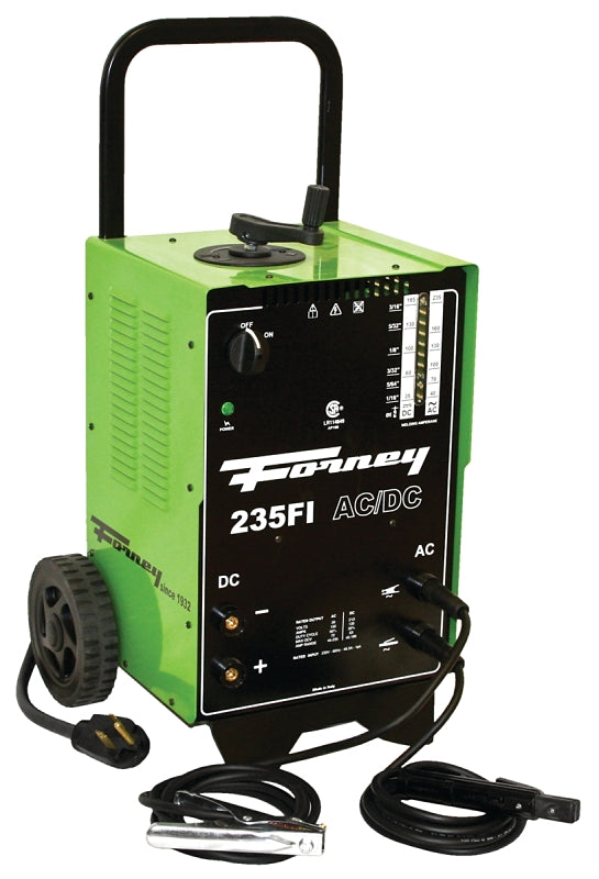 Forney 314 Arc Welder, 230 V Input, 235 A, 1-Phase, 24 ga to 1/2 in Thick, 50 % Duty Cycle