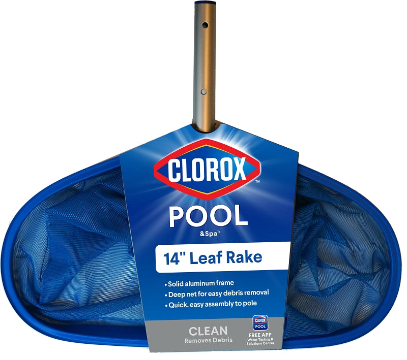 Clorox POOL & Spa 94214CLX Pool Leaf Rake, Aluminum Frame