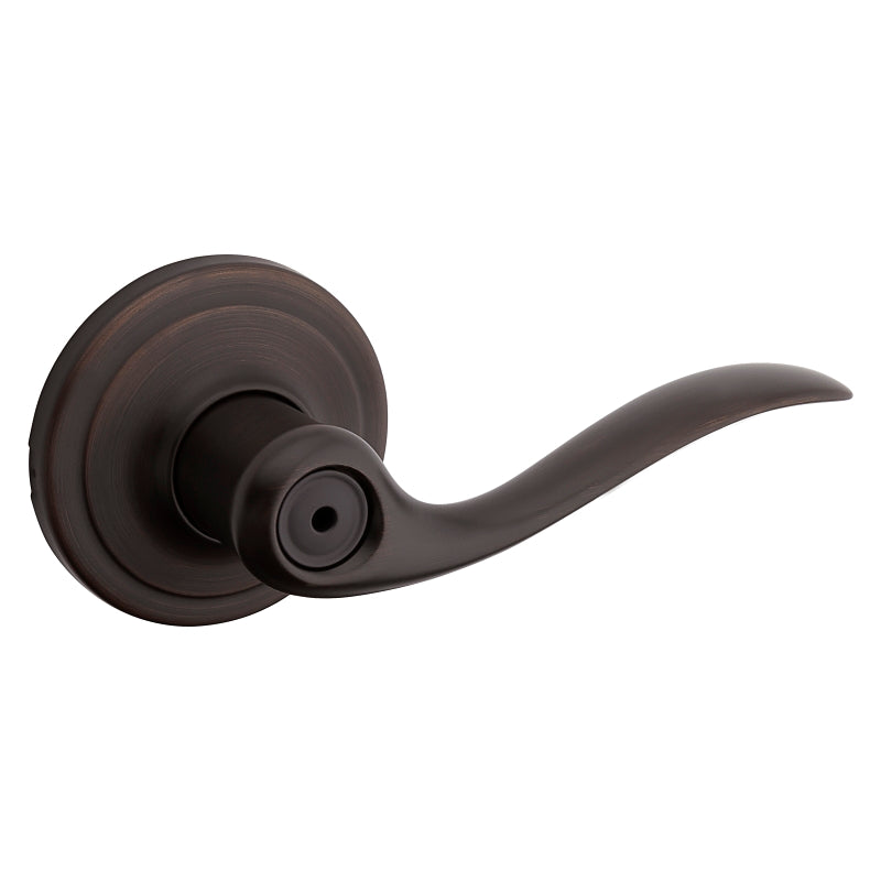 Kwikset Signature Series 730TNL11P Privacy Lever, Thumbturn Lock, Venetian Bronze, Zinc, Residential, Reversible Hand