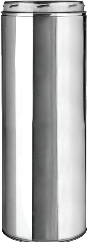 Selkirk 208018 Chimney Pipe, 10 in OD, 18 in L, Stainless Steel