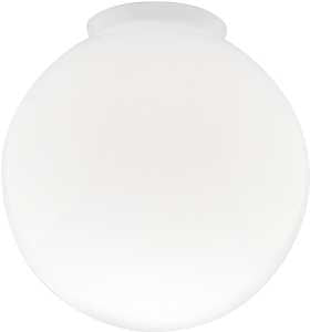 Westinghouse 8557100 Light Shade, 8 in Dia, Globe, Glass, White, Gloss