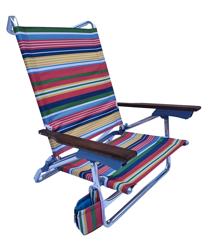 CHAIR BEACH W/WOOD ARM